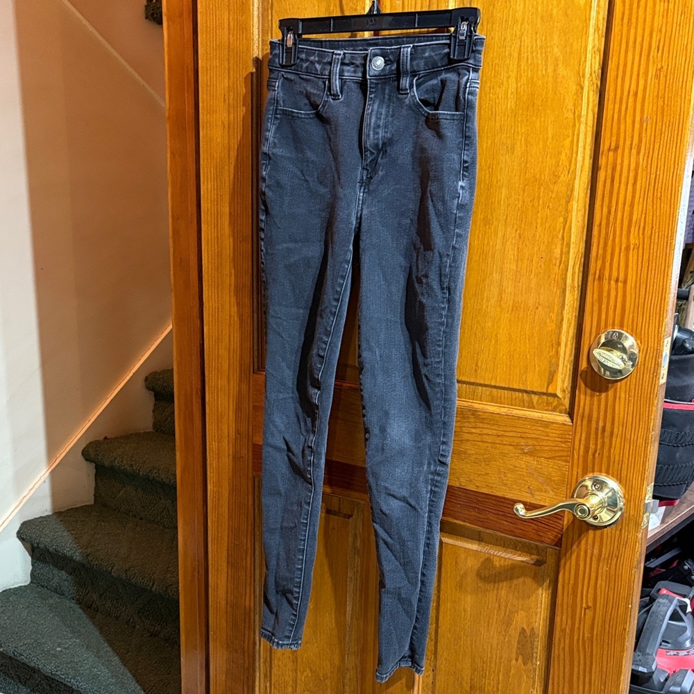 American Eagle Outfitters Dark Gray Skinny Jeans
